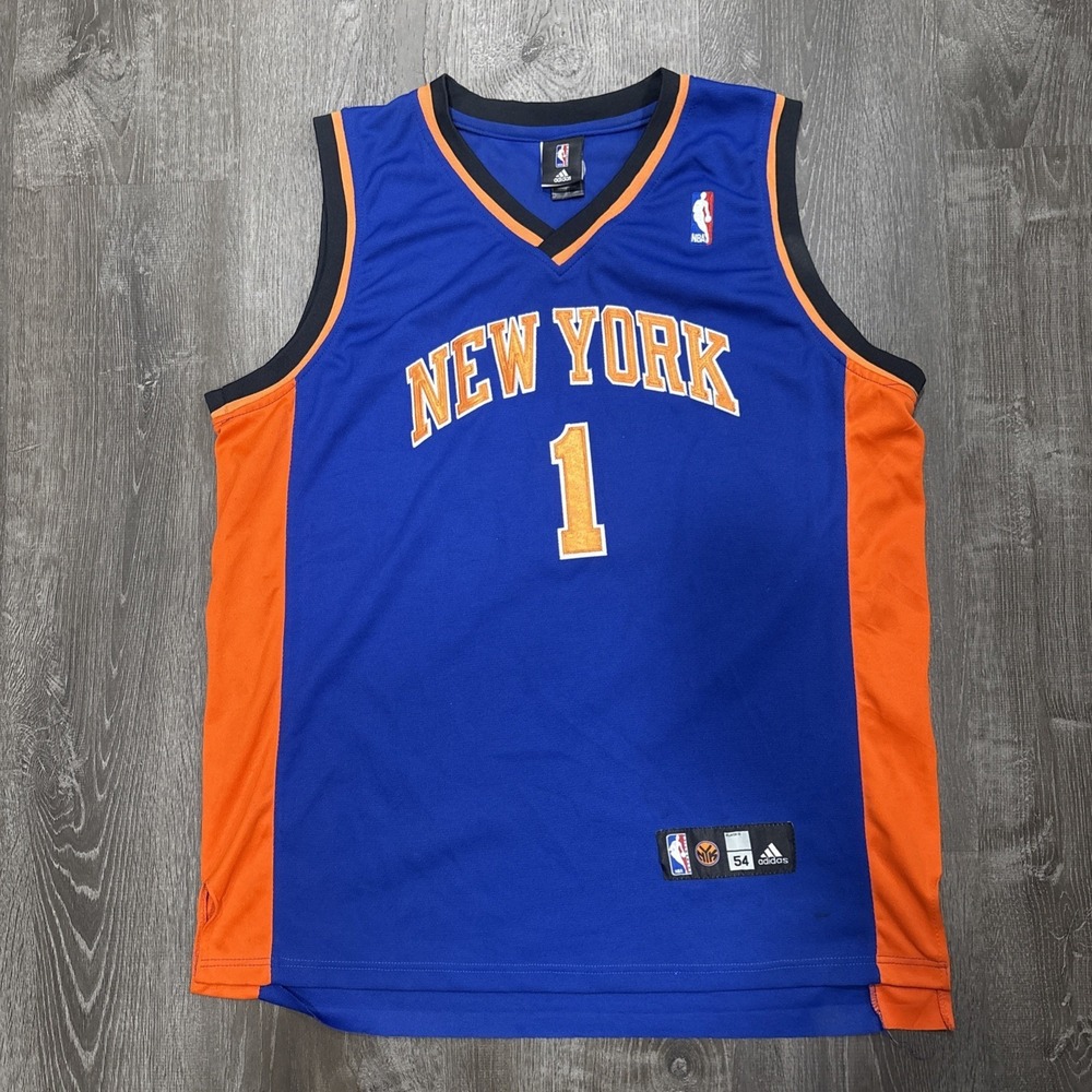Adidas Authentic New York Knicks NBA Amare Stoudemire #1 Jersey Men 54 XL Sewn